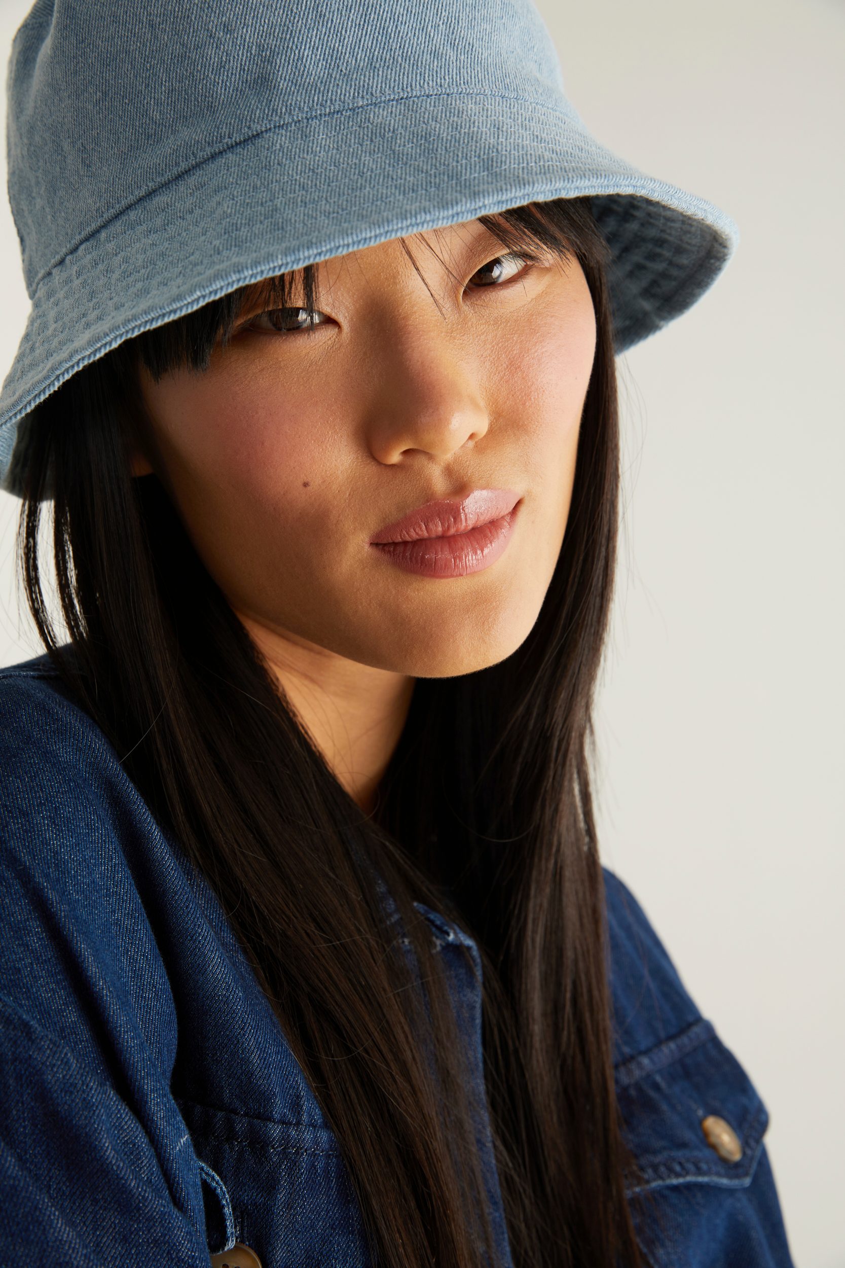 cos denim bucket hat