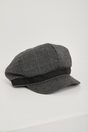 tweed hat - Multi Black