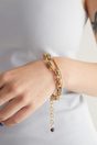 Big chain bracelet - Gold