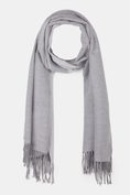 Reversible scarf with fringe