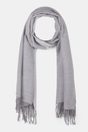 Reversible scarf with fringe - Multi Grey