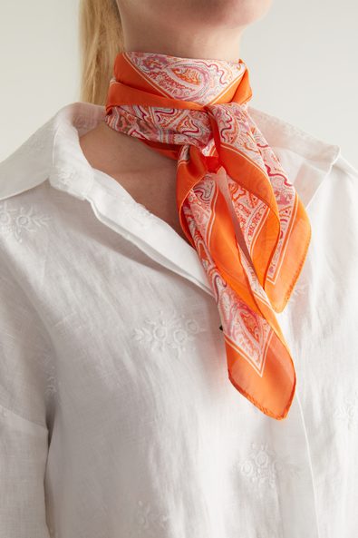 Paisley printed scarf