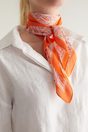 Paisley printed scarf - Multi Orange