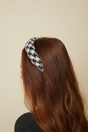 Tweed headband - Multi Black