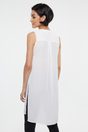 Sleeveless top with side slit - Off-white;Light Yellow;Black