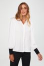 Puffy sleeve blouse - Off-white