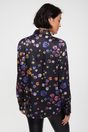 Semi-fitted floral printed shirt - Multi Black