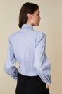 Striped blouse with puffy sleeves - Multi Blue