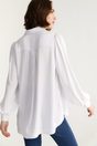 Loose blouse with puffy sleeves - White;Off-white;Black