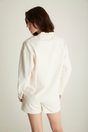Oversized embroidered blouse - Multi White
