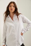 Oversized blouse with ribbon details