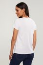 T-shirt essentiel col rond en coton pima - Blanc