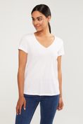 Basic V neck pima cotton t-shirt