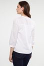 Mixted fabric puffy sleeve top - White;Black;Light Pink