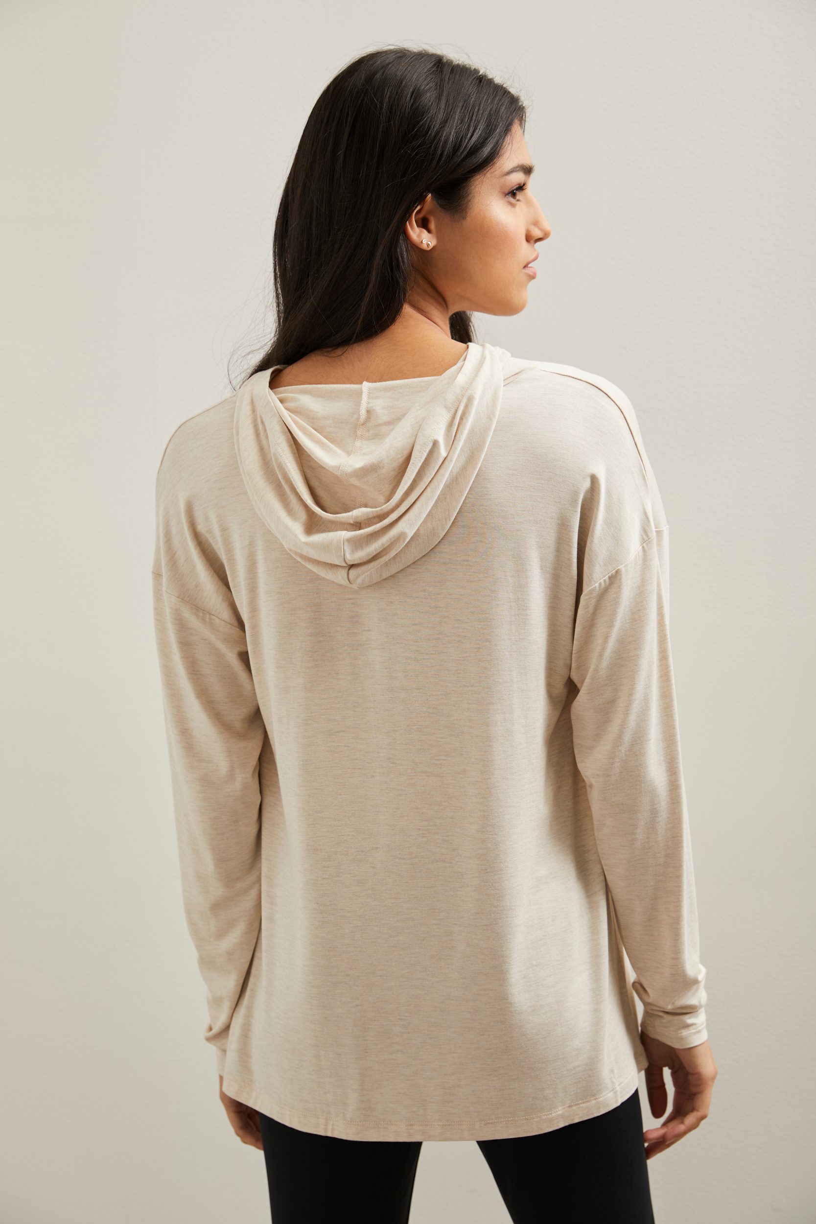 Casual Hooded Jersey Top