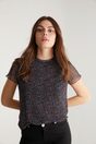 Polka dots micro mesh t-shirt - Multi Black