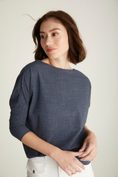Boat neck loose fit top
