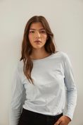 Basic long sleeve pima cotton t-shirt