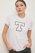 Regular fit t-shirt with T print