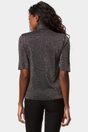 Elbow Sleeve Turtleneck Sweater - Multi Black