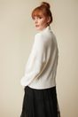 Argyle cropped sweater - Off-white