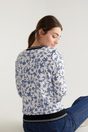Floral print sweater - Multi White