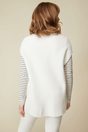 V neck sleeveless sweater - Off-white;Medium Heather Grey;Black