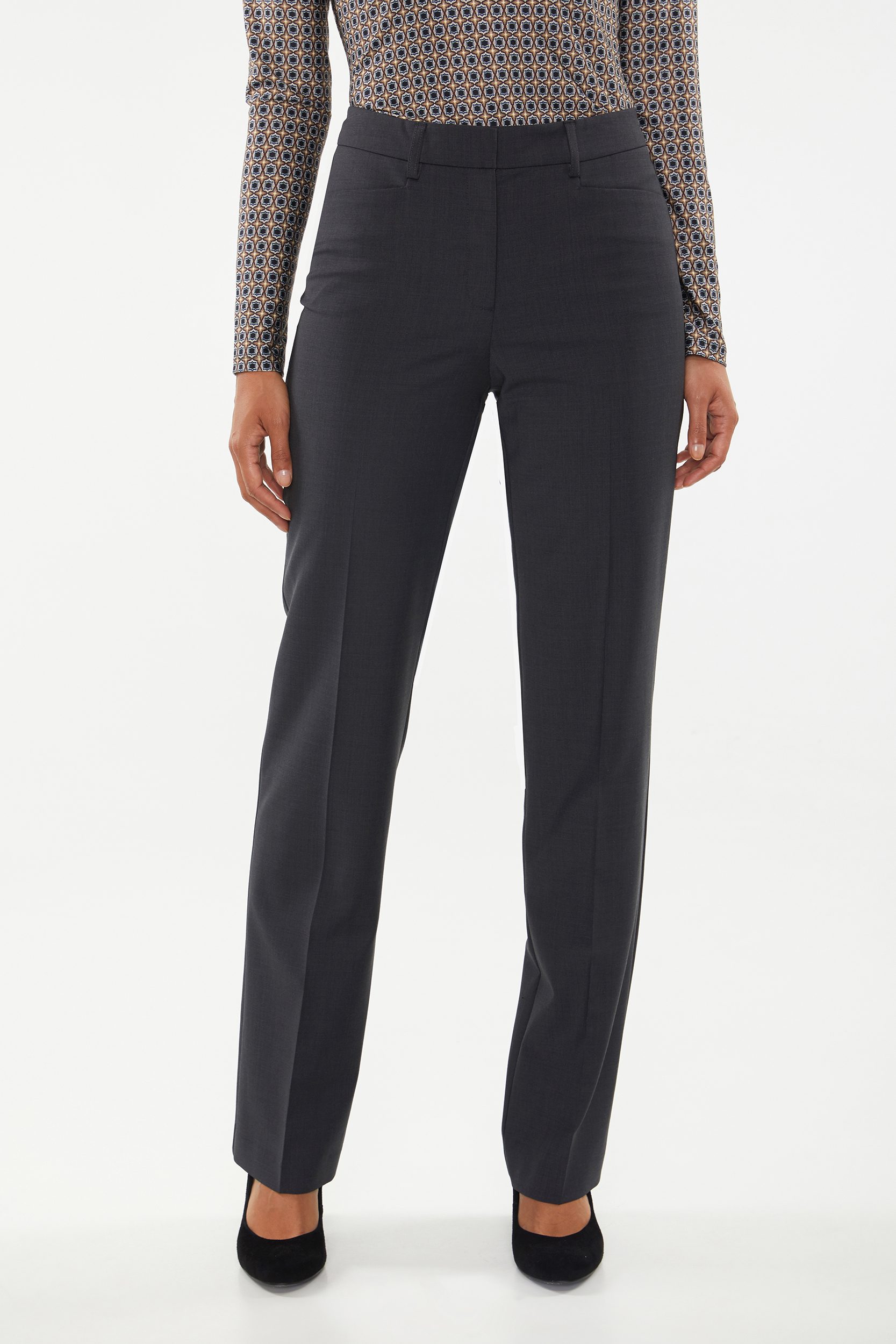 high waisted wool pants