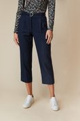 High waist pant with pleat