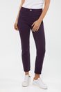 High waist crop pant - Dark Purple