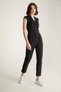 Jumpsuit with collar - Black