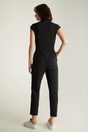 Jumpsuit with collar - Black