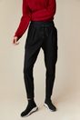 Casual ponte pant with cargo pockets - Black