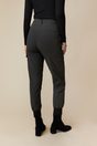 High waist cargo pant with ribbed cuff - Medium Grey;Charcoal