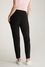 Slim pant with pleats - Black