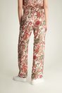 Printed pant with contrast detail - Multi White