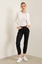 Sport Chic pant with elastic cuff - Navy