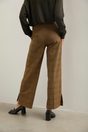 Prince of Wales high waist pant - Multi Brown