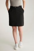A line skirt with front pleats