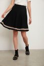 Flare knitted skirt - Multi Black