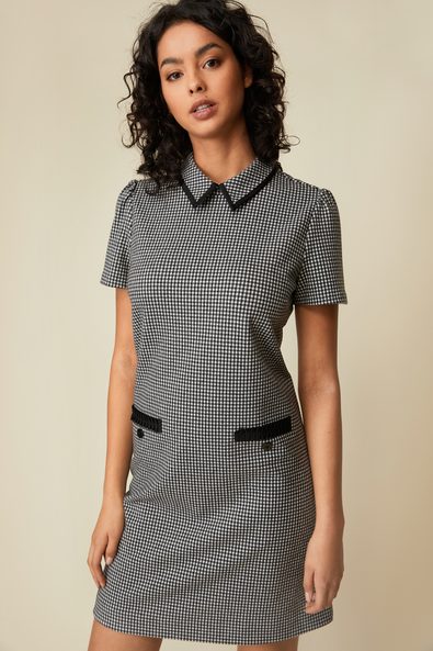 Knitted vichy dress