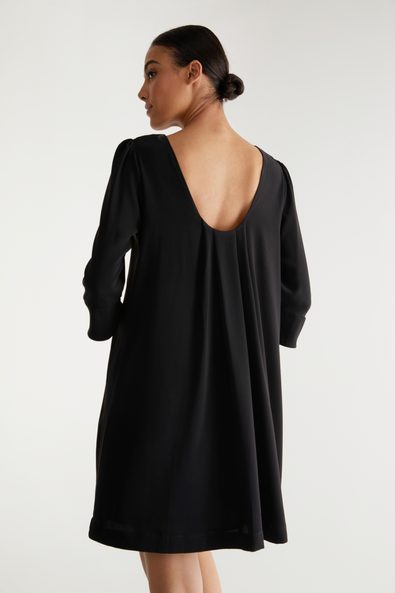 Dress with deep scoop back detail
