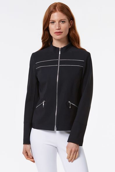 Jacket with contrast detail
