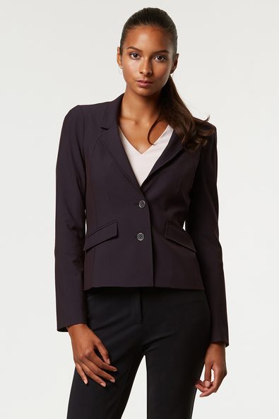 Jacquard jacket with sleeve detail