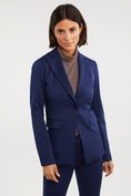 Long basic fitted blazer
