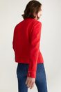 Stretch jacket with applied pockets - Red