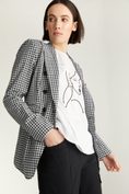 Fitted double breast vichy blazer