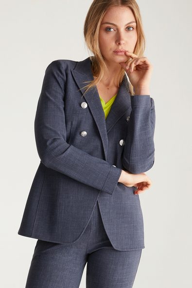 Fitted double breast blazer