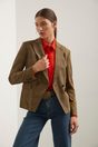 Prince of Wales double breasted blazer - Multi Brown