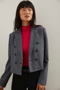 Double breasted cropped blazer